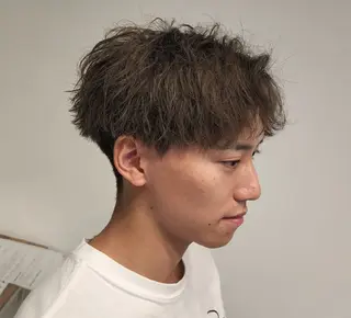 ショート パーマ メンズ カラー 【イケメン風パーマ】 SHOFYのヘアスタイル