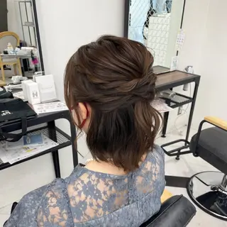 セミロング カラー パーマ ヘアアレンジ メンズ mona/ ストレートスタイル✨のヘアスタイル