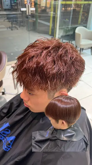 パーマ メンズ SENA 再現性 パーマと縮毛矯正のヘアスタイル