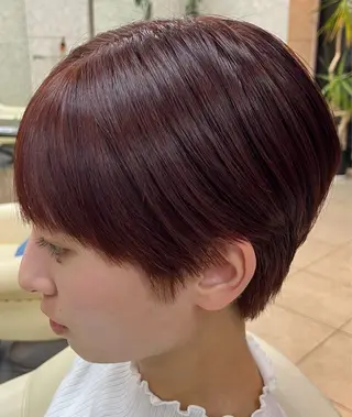 ショート カラー 熊谷 拓海のヘアスタイル