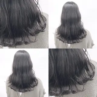 ロング カラー パーマ ヘアアレンジ メンズ キッズ ネイル マツエク・マツパ 上品＆韓国風 🥀海心🥀のヘアスタイル
