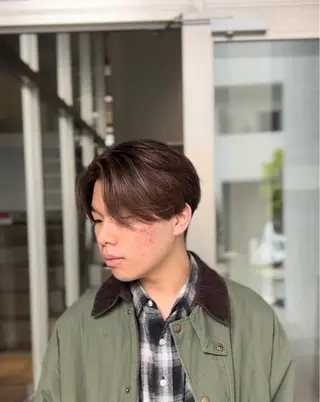 ショート カラー 似合わせパーマ 渡辺尚暉のヘアスタイル