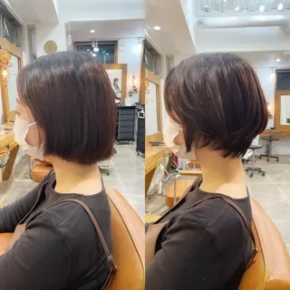 ショート カラー 👑銀座ショート/ 絶壁補正/金子涼👑のヘアスタイル