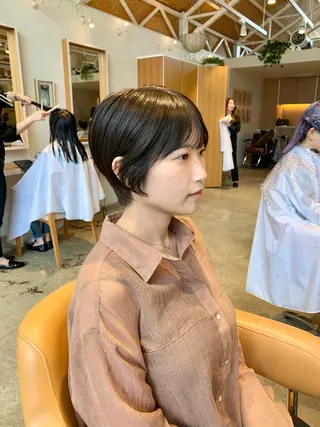 ショート カラー 中尾 文哉のヘアスタイル