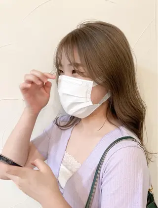 セミロング カラー 樋野 亮のヘアスタイル