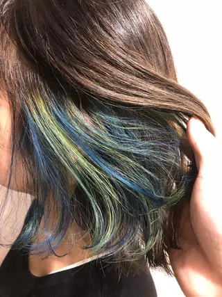 ミディアム カラー パーマ ヘアアレンジ メンズ キッズ ネイル マツエク・マツパ 新宿/髪質改善/ 美髪矯正✨浅江通友のヘアスタイル