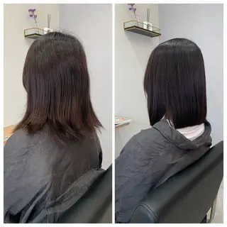 ミディアム en.桐山 晃彦のヘアスタイル