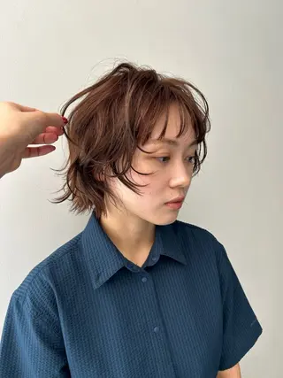ショート レイヤー✨パーマ 🌙 nanacoのヘアスタイル