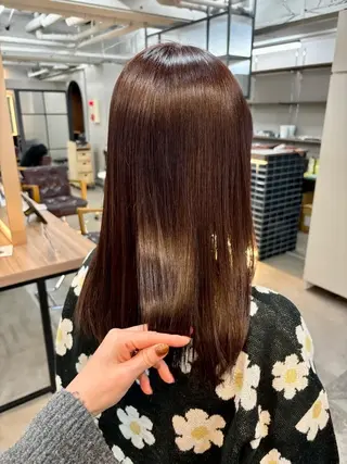 セミロング 💎艶髪/縮毛特化 世麗💎のヘアスタイル