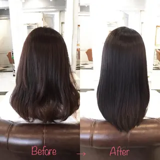セミロング 縮毛矯正&髪質改善 MAILHAIRのヘアスタイル