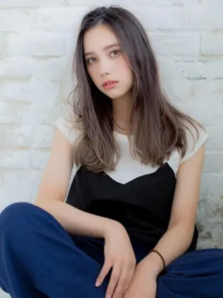 カラー パーマ ロング VALLET博多駅 髪質改善&縮毛矯正のヘアスタイル
