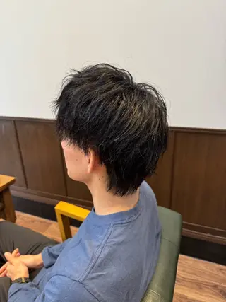 ショート パーマ メンズ 長屋 裕也のヘアスタイル