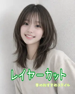 ミディアム カラー 🫧一気にあか抜け 🫧mayuのヘアスタイル