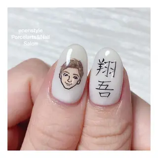 ミディアム ネイル 🐾enen style 🐾のネイルデザイン