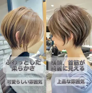 ショート カラー 🍀表参道× 大人ショート🍀荒砂のヘアスタイル