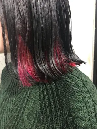 ミディアム カラー パーマ ヘアアレンジ メンズ キッズ ネイル マツエク・マツパ サロンドミルク 渋谷高比良のヘアスタイル