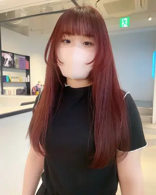 ロング カラー Kureha/ネイル トレンドヘアのマツエク・マツパデザイン