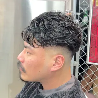 ショート パーマ ヘアアレンジ メンズ MENIN メンズ サロン 望月 涼太のヘアスタイル