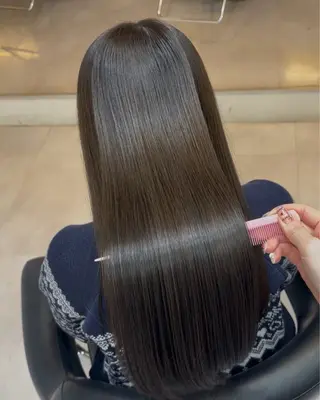 ロング カラー 赤み消し透明感🤍 髪質改善🌙/伽音のヘアスタイル
