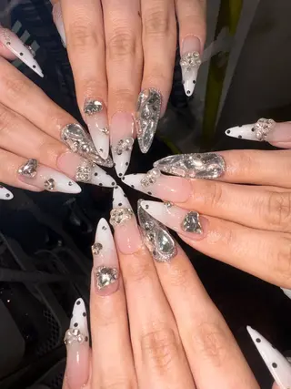 ネイル 33nail✴️栄 スミレ❇️Gel-xのネイルデザイン