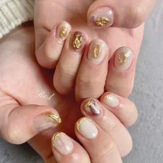 ネイル モチの良さ◉ フィルインネイル♡のネイルデザイン