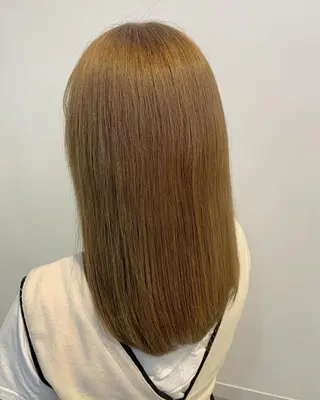 ミディアム カラー 透けるbrown カラー🎗♡yukaのヘアスタイル