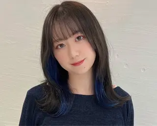 ミディアム カラー メンズ 冨永 雄大のヘアスタイル