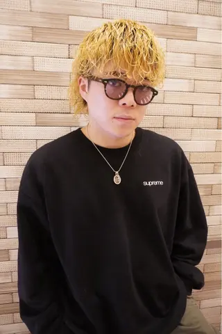 ミディアム カラー パーマ メンズ 🔹YUTA🔹 メンズパーマのヘアスタイル