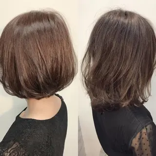 ミディアム カラー 田室 和幸 河原町のヘアスタイル