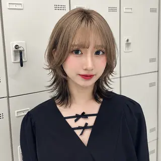 ショート ウルフカット×ハイ トーン職人🤍ゆうひのヘアスタイル