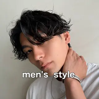 パーマ 曲がる縮毛矯正 バレイヤージュ森田のヘアスタイル