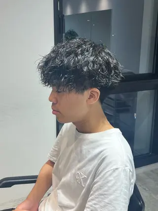 ショート パーマ メンズ 山下和輝/fifth メンズパーマのヘアスタイル