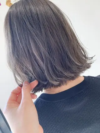 ミディアム カラー 石井 静のヘアスタイル