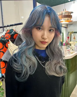 ロング カラー 梅田デザインカラー 🌈🏆ヒノキのヘアスタイル