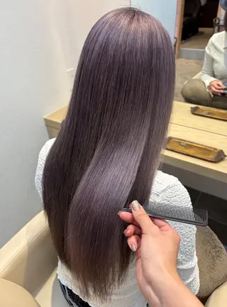 ロング 盛れる透明感カラー ♡ayana♡のヘアスタイル