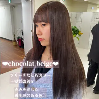セミロング カラー 💟RINNA 艶カラー💟のヘアスタイル