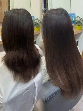 ロング ヘアアレンジ 髪質改善縮毛矯正/ エクステ/ひふみ🌛のヘアスタイル