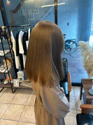 セミロング カラー 西田辺/ タカスナオヤのヘアスタイル