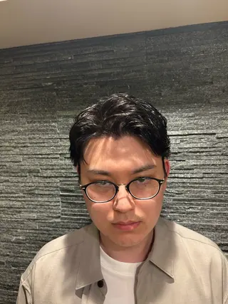 ショート パーマ メンズ ほり たつみのヘアスタイル