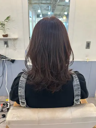セミロング カラー 🩵透明感/高発色 /難波/北原佑記🌸のヘアスタイル