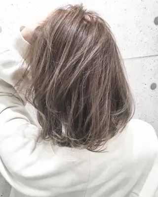 ミディアム レイヤー/髪質改善 /山永圭介のヘアスタイル