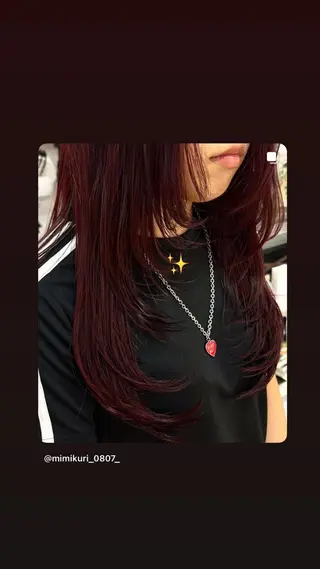 ロング ooitヨシダ ミナミのヘアスタイル
