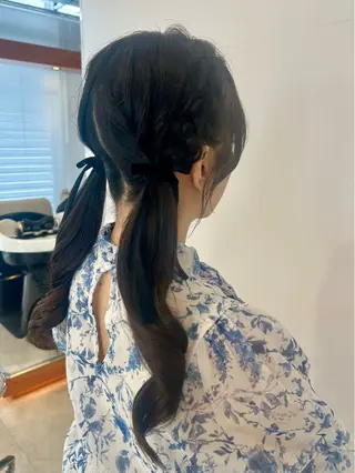 ヘアアレンジ ユナ/暖色カラー🧡 /表参道のヘアスタイル
