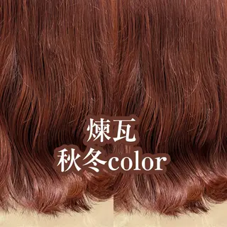 ミディアム カラー 古山 瞳のヘアスタイル