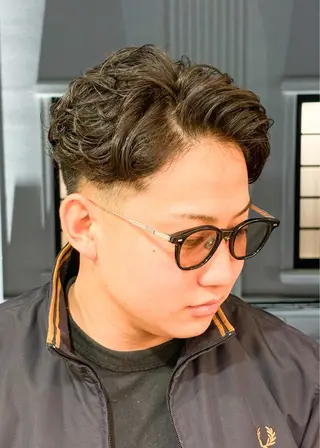 ショート パーマ メンズ 三宮メンズカット ヨシイッキのヘアスタイル