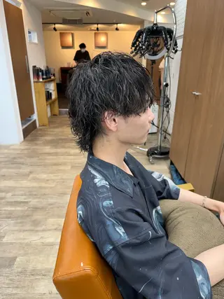 パーマ メンズ 大木 光明のヘアスタイル