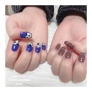 ミディアム ネイル 🐾enen style 🐾のネイルデザイン