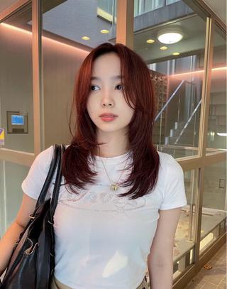 ミディアム Kaede🍁 FILMS 渋谷のヘアスタイル