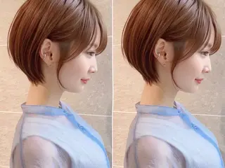ショート ショート/ 似合わせカットモカのヘアスタイル