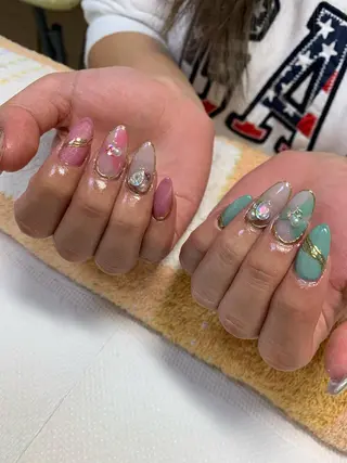 ネイル rukianail 新里のネイルデザイン
